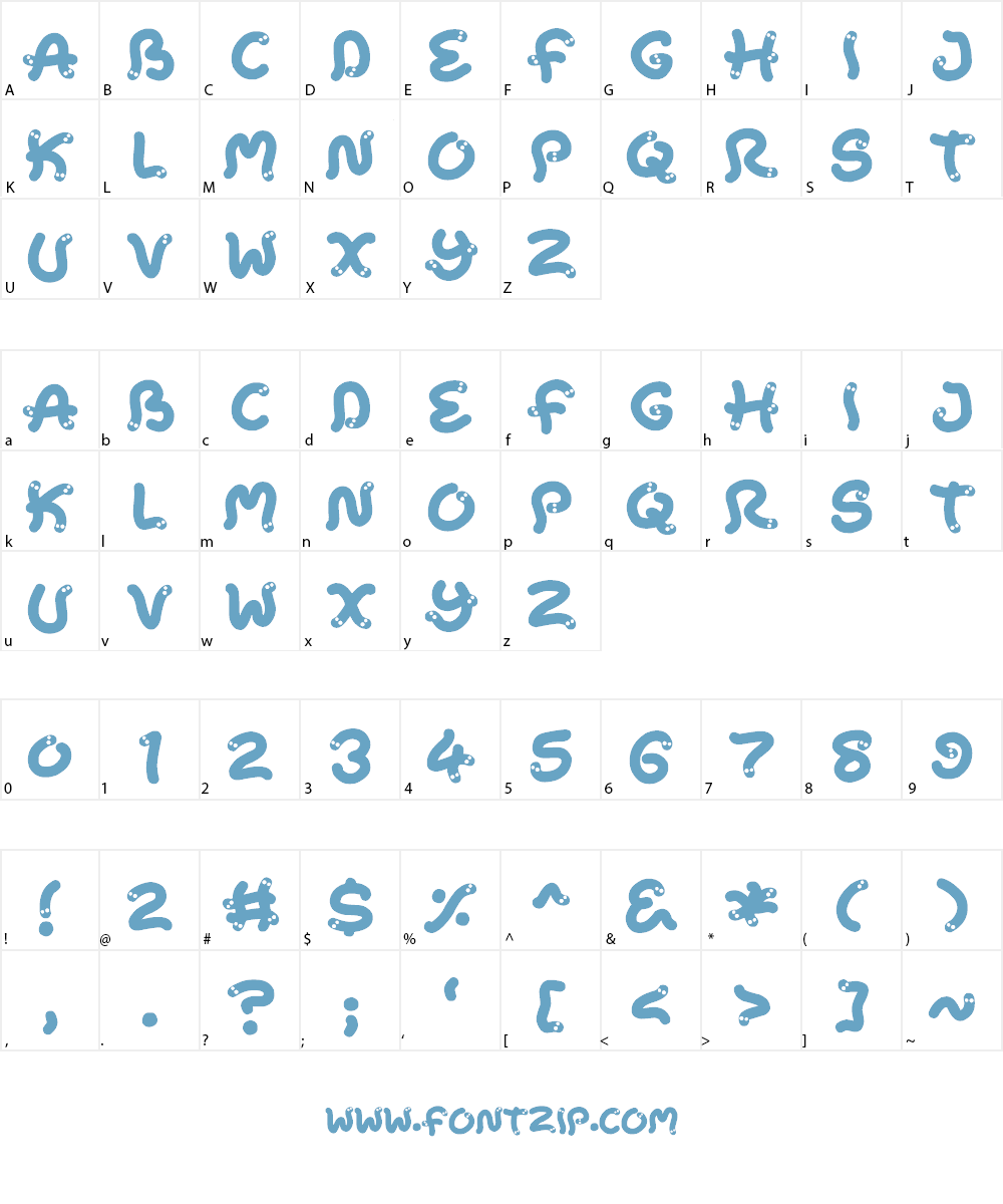 Snake Chan Font Character